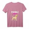 Damen Pudel Mama Hundebesitzer Geschenk zum Muttertag - Pudel T-Shirt mit V-Ausschnitt für Tierliebhaberinnen