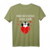 Hab Dich Sooo Doll Lieb Pinguin T-Shirt – Witziges Valentinstag & Muttertag Geschenk für Partner, Familie & Freunde
