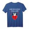 Hab Dich Sooo Doll Lieb Pinguin T-Shirt – Witziges Valentinstag & Muttertag Geschenk für Partner, Familie & Freunde