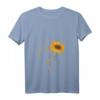 Damen Best Cat Mom Ever Sonnenblumen Katzenmama T-Shirt mit V-Ausschnitt – Perfektes Geschenk zum Muttertag, Geburtstag und Weihnachten für Katzenliebhaberinnen