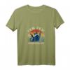 Pew Pew Madafakas Katzen T-Shirt mit V-Ausschnitt – Lustiges Sommershirt für Katzenliebhaber, Vintage Retro Design, Geschenk für Katzenmama & -papa