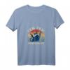 Pew Pew Madafakas Katzen T-Shirt mit V-Ausschnitt – Lustiges Sommershirt für Katzenliebhaber, Vintage Retro Design, Geschenk für Katzenmama & -papa