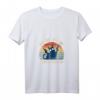Pew Pew Madafakas Katzen T-Shirt mit V-Ausschnitt – Lustiges Sommershirt für Katzenliebhaber, Vintage Retro Design, Geschenk für Katzenmama & -papa