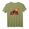 Tiermotiv Silhouette Wolf T-Shirt für Naturliebhaber - Perfektes Geschenk für Geburtstag & Weihnachten
