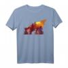 Tiermotiv Silhouette Wolf T-Shirt für Naturliebhaber - Perfektes Geschenk für Geburtstag & Weihnachten