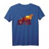 Tiermotiv Silhouette Wolf T-Shirt für Naturliebhaber - Perfektes Geschenk für Geburtstag & Weihnachten