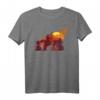 Tiermotiv Silhouette Wolf T-Shirt für Naturliebhaber - Perfektes Geschenk für Geburtstag & Weihnachten