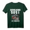 Kinder Einschulung Geschenk Jungen Feuerwehr Auto Schulkind 2021 T-Shirt - Lustiges Geschenk für den Schulstart & Feuerwehrfans