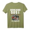Kinder Einschulung Geschenk Jungen Feuerwehr Auto Schulkind 2021 T-Shirt - Lustiges Geschenk für den Schulstart & Feuerwehrfans