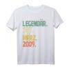 12 Jahre Geburtstag T-Shirt Geschenk - Legendär Seit 2009 Vintage Shirt für Jungen und Mädchen, Perfektes Geburtstagsgeschenk