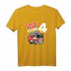 Kinder Feuerwehr Feuerwehrauto Feuerwehrmann T-Shirt zum 4. Geburtstag – Perfekt als Geschenk und Party-Outfit für Feuerwehrliebhaber