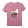 Kinder Feuerwehr Feuerwehrauto Feuerwehrmann T-Shirt zum 4. Geburtstag – Perfekt als Geschenk und Party-Outfit für Feuerwehrliebhaber