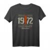 51. Geburtstag Rock n Roll Musik geboren 1972 T-Shirt – Vintage Design für Jubilare, Musiker & Rock Fans