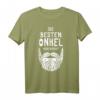 Bester Onkel 2022 Bart Bartträger Patenonkel Geburtstag T-Shirt – Perfektes Geschenk für den coolen Onkel mit Vollbart