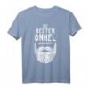 Bester Onkel 2022 Bart Bartträger Patenonkel Geburtstag T-Shirt – Perfektes Geschenk für den coolen Onkel mit Vollbart