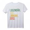 10 Jahre Geburtstag Geschenk - Legendär Seit Januar 2012 Vintage T-Shirt für Jungen und Mädchen