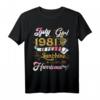 HapDeer Geschenk Juli 1981 Jungen Mädchen Design - Lustiges Retro Vintage T-Shirt für Männer und Frauen zum Jubiläum