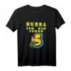 Kinder Hurra ich bin schon 5. Geburtstag Junge Superheld T-Shirt - Lustiges Geschenk für den fünften Geburtstag & Geburtstagsoutfit