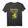 Kinder Hurra ich bin schon 5. Geburtstag Junge Superheld T-Shirt - Lustiges Geschenk für den fünften Geburtstag & Geburtstagsoutfit