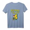 Kinder Hurra ich bin schon 5. Geburtstag Junge Superheld T-Shirt - Lustiges Geschenk für den fünften Geburtstag & Geburtstagsoutfit
