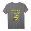 Kinder Hurra ich bin schon 5. Geburtstag Junge Superheld T-Shirt - Lustiges Geschenk für den fünften Geburtstag & Geburtstagsoutfit