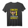 Kinder Endlich 1 jetzt wird gerockt Kindergeburtstag Geschenkidee T-Shirt - Lustiges Rockmusik Motiv für den ersten Geburtstag von Jungen und Mädchen