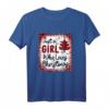 Gebleichter Damen-Pyjama 'Just A Girl Who Loves Christmas' - Lustiges Festtagsoutfit für Damen, Mädchen & Teenager, Perfekt für Weihnachten, Urlaub & Geschenk