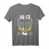 Kinder Einschulung ABCD Rocker Gitarre T-Shirt - Perfekt für Schulstart 2021, Rockmusikliebhaber & Schulband Kinder