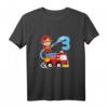 Kinder Feuerwehrauto T-Shirt zum 3. Geburtstag für Jungen - Lustiges Geschenk für Feuerwehrfans & Kindergartenoutfit