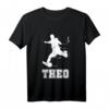 Kinder Fußball T-Shirt mit Verein Namen Theo – Personalisiertes Geschenk für fußballbegeisterte Jungen, Neffen und Enkel