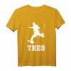 Kinder Fußball T-Shirt mit Verein Namen Theo – Personalisiertes Geschenk für fußballbegeisterte Jungen, Neffen und Enkel