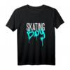 Kinder Retro Skater Boy T-Shirt – Skateboard Design für Jungen, Anfänger & Profis, Retro 80s Geschenk für Skateliebhaber