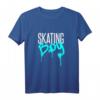 Kinder Retro Skater Boy T-Shirt – Skateboard Design für Jungen, Anfänger & Profis, Retro 80s Geschenk für Skateliebhaber