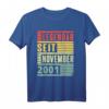 Legendär seit November 2001 21. Geburtstag Vintage T-Shirt – Originelles Geschenk für Jungen, Mädchen, Neffen und Nichte zum 21. Geburtstag