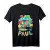 Kinder Name Paul T-Shirt mit Chamäleon Motiv - Personalisiert, bunt & perfekt zum Kindergartenbeginn, tolles Geschenk für Jungen