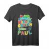 Kinder Name Paul T-Shirt mit Chamäleon Motiv - Personalisiert, bunt & perfekt zum Kindergartenbeginn, tolles Geschenk für Jungen