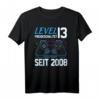 Level 13 Freigeschaltet | Legendär Seit 2008 Spieler T-Shirt – Perfektes Geschenk zum 13. Geburtstag für junge Gamer, Retro- und Arcade-Fans