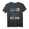 Level 13 Freigeschaltet | Legendär Seit 2008 Spieler T-Shirt – Perfektes Geschenk zum 13. Geburtstag für junge Gamer, Retro- und Arcade-Fans
