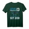 Level 13 Freigeschaltet | Legendär Seit 2008 Spieler T-Shirt – Perfektes Geschenk zum 13. Geburtstag für junge Gamer, Retro- und Arcade-Fans