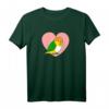 Chubby Rostkappenpapagei Liebe Herz Papagei - Kawaii Caique T-Shirt für Vogelliebhaber und Papageienfans