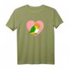 Chubby Rostkappenpapagei Liebe Herz Papagei - Kawaii Caique T-Shirt für Vogelliebhaber und Papageienfans