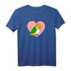 Chubby Rostkappenpapagei Liebe Herz Papagei - Kawaii Caique T-Shirt für Vogelliebhaber und Papageienfans