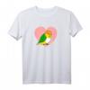 Chubby Rostkappenpapagei Liebe Herz Papagei - Kawaii Caique T-Shirt für Vogelliebhaber und Papageienfans