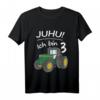 Kinder Traktor Geschenk Shirt für 3 Jahre – Lustiges Geburtstags-T-Shirt für Jungs zum 3. Geburtstag, ideal für Kinderfeiern, Kindergarten & Neffen