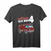 Kinder Tatütata Ich bin 4 Feuerwehr T-Shirt – Lustiges Geburtstagsgeschenk für Dreijährige Jungen & Mädchen, perfekt für Kindergeburtstag, Kindergarten & Schule
