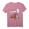 Kinder Tatütata Ich bin 3 Feuerwehr T-Shirt - Lustiges Geburtstagsgeschenk für 3-Jährige Jungen und Mädchen