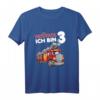 Kinder Tatütata Ich bin 3 Feuerwehr T-Shirt - Lustiges Geburtstagsgeschenk für 3-Jährige Jungen und Mädchen