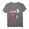 Kinder Tatütata Ich bin 3 Feuerwehr T-Shirt - Lustiges Geburtstagsgeschenk für 3-Jährige Jungen und Mädchen