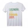 13. Geburtstag Geschenk Legendär Seit Februar 2009 - Vintage T-Shirt für Jungen und Mädchen zum Geburtstag 2009