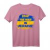 Stop the War in der Ukraine - Peace in the World T-Shirt mit Ukraine Flagge – Solidaritäts- und Friedensstatement für Männer, Frauen, Kinder & Freunde